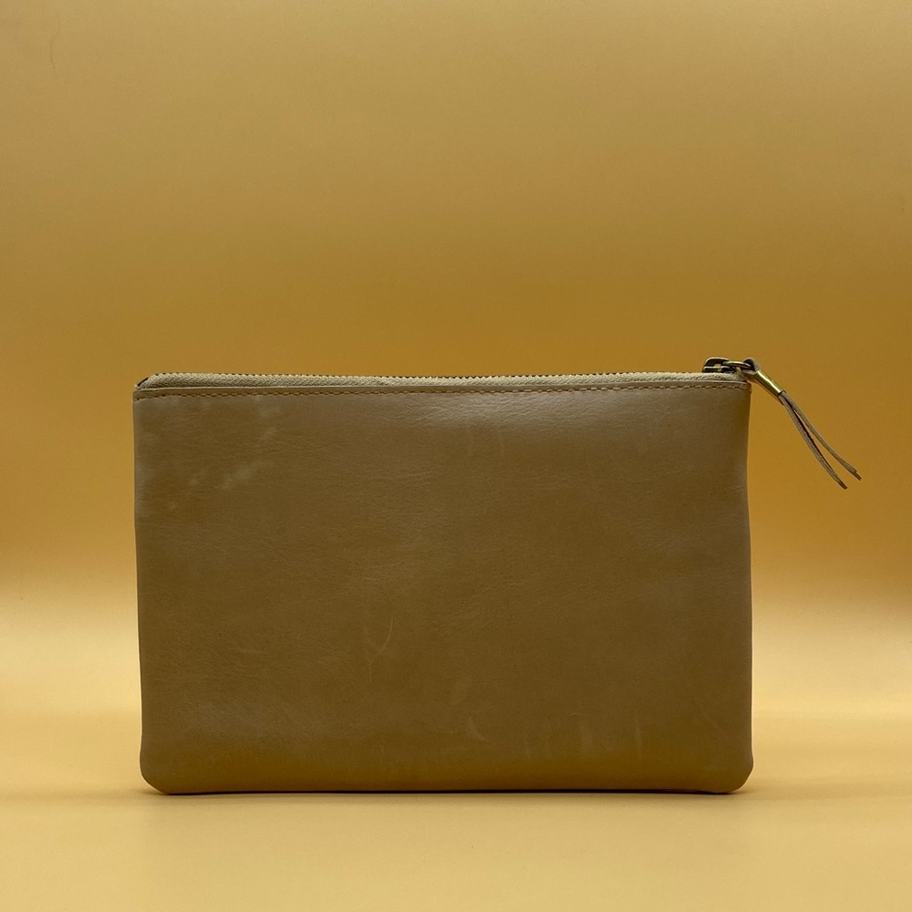 Madewell beige zipped pouch - 00216O